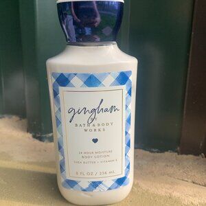 NEW - BATH & BODY WORKS Gingham body lotion 8oz Shea butter  + vitamin E